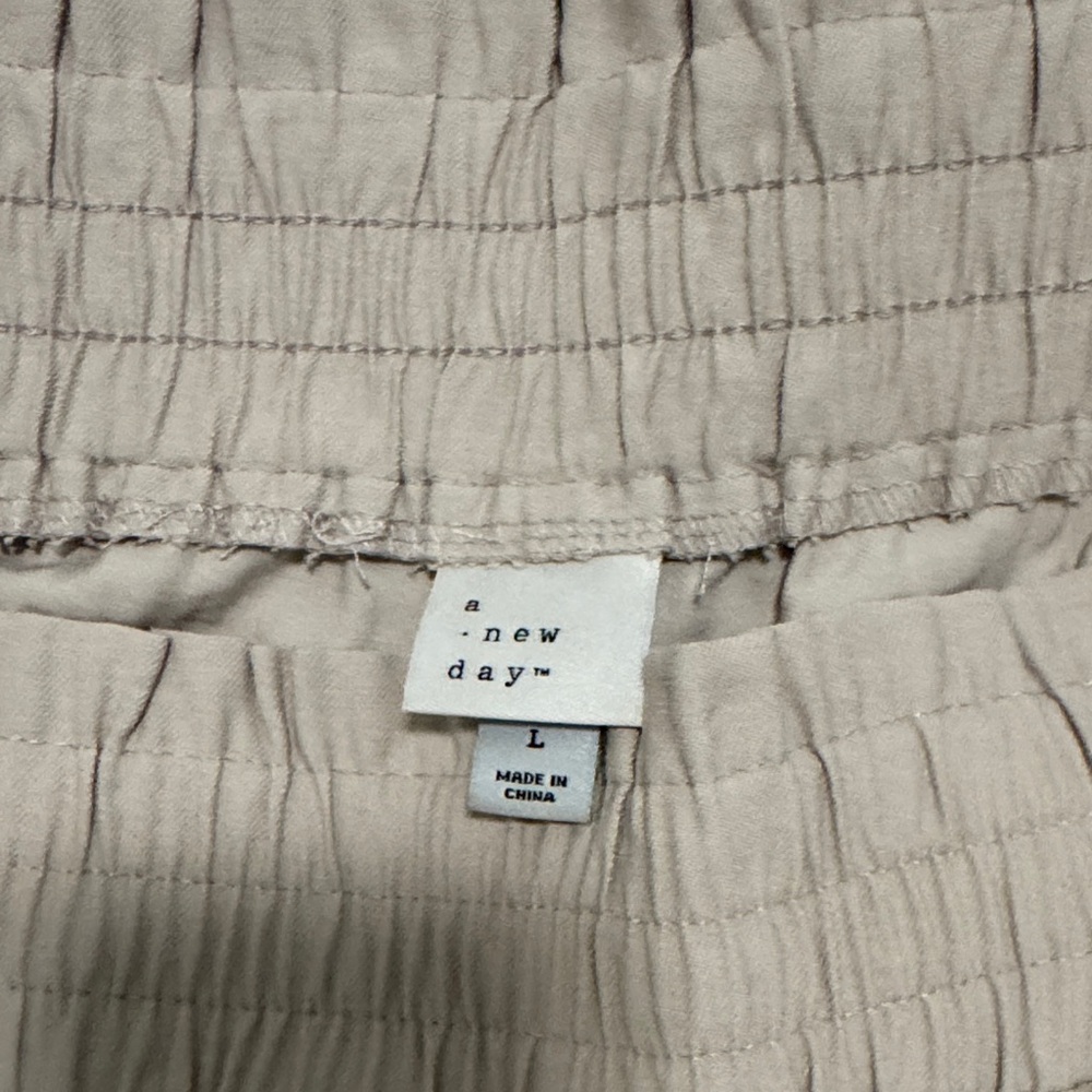 A New Day Light Tan Textured Skirt